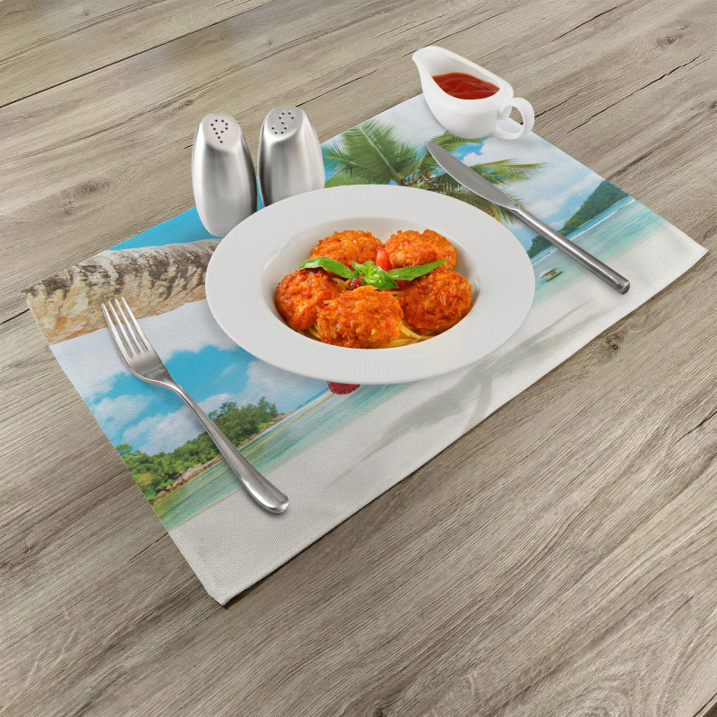 Beach Xmas Stockings Place Mats