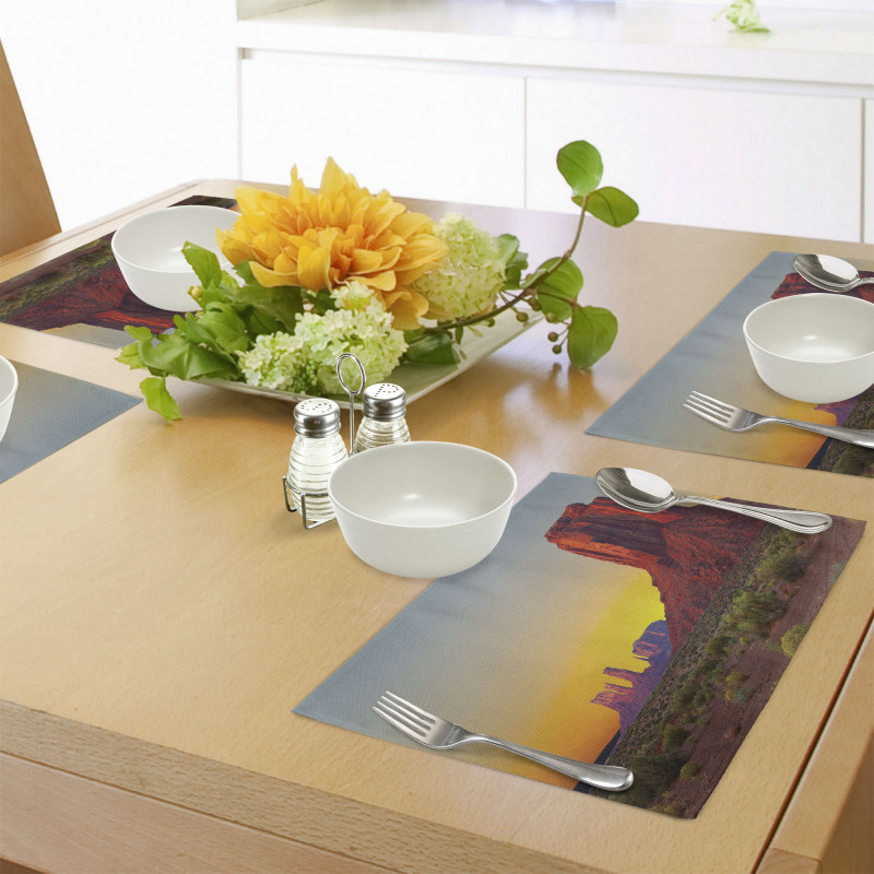 Sunset at Valley Nature Place Mats