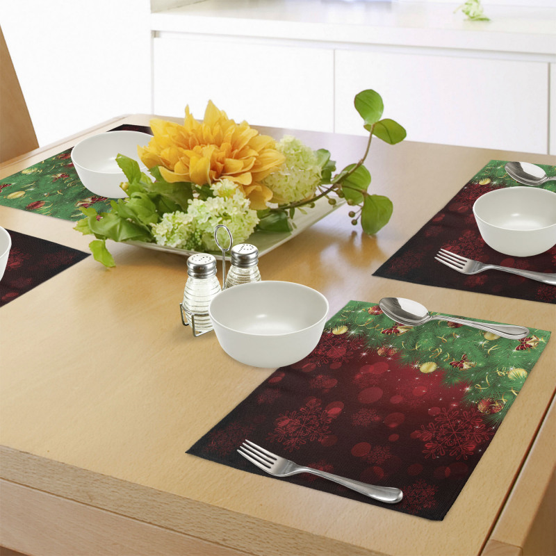 Jingle Bells Trees Place Mats