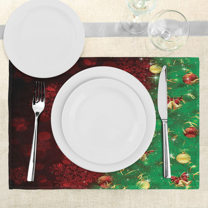 Jingle Bells Trees Place Mats