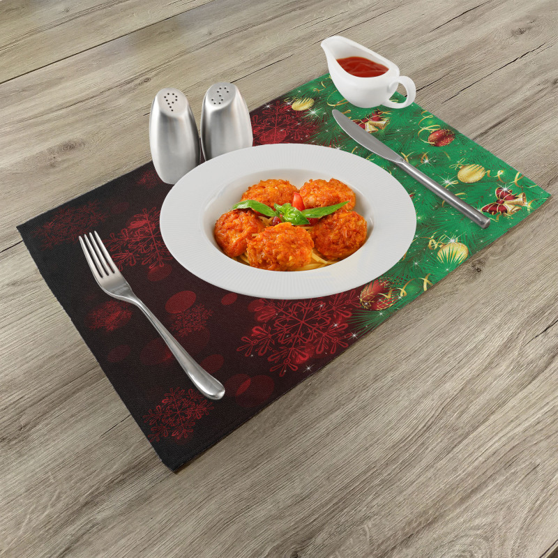 Jingle Bells Trees Place Mats