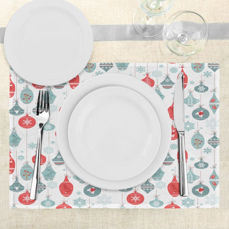 Joyful Xmas Pattern Place Mats