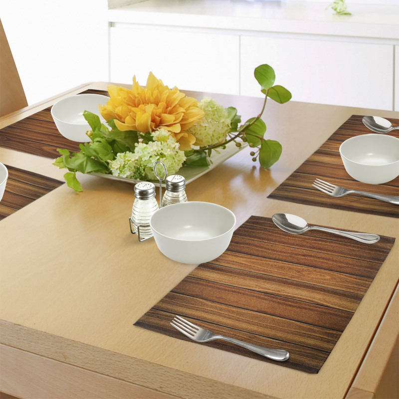 Wooden Planks Image Place Mats