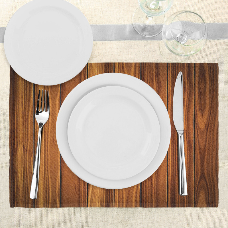 Wooden Planks Image Place Mats