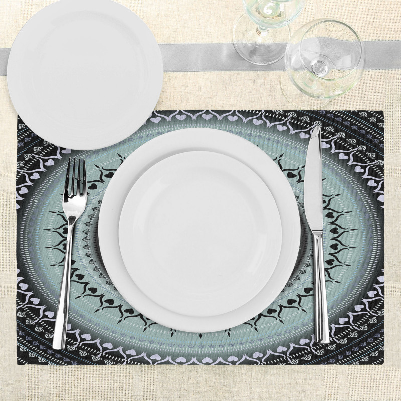 Vintage Mandala Circles Place Mats