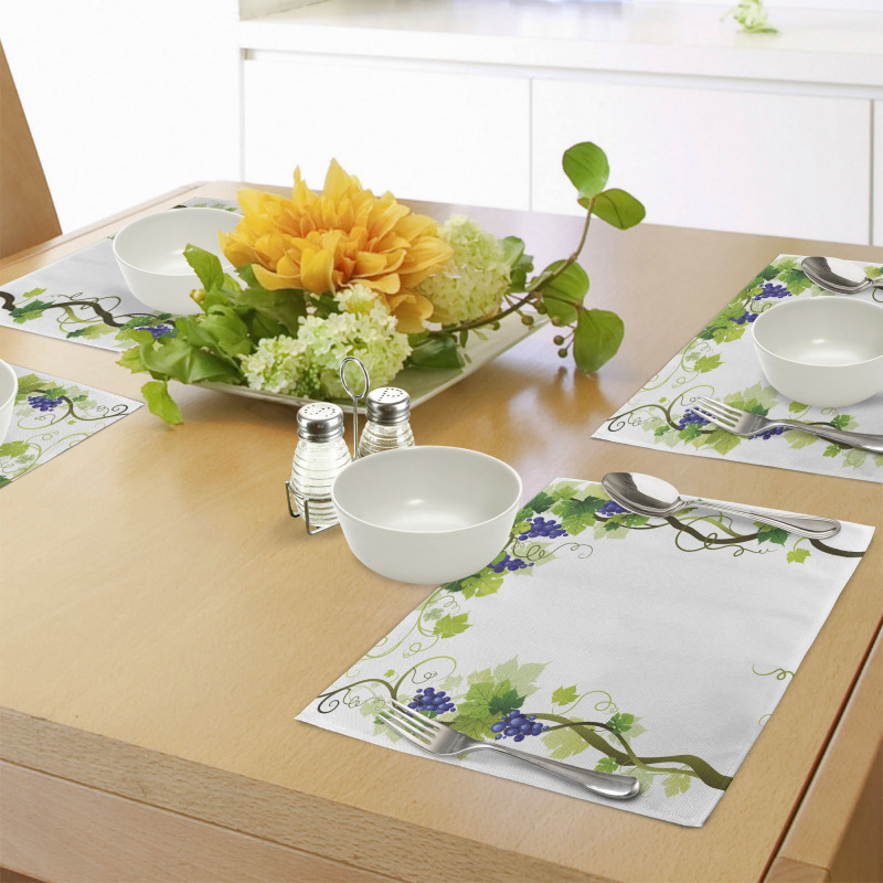 Leaf Fresh Fruit Pattern Place Mats