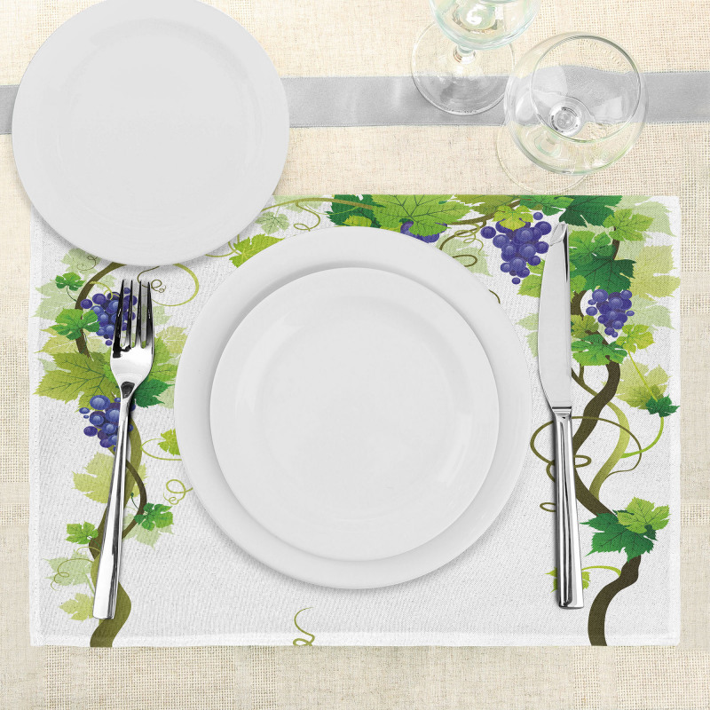 Leaf Fresh Fruit Pattern Place Mats