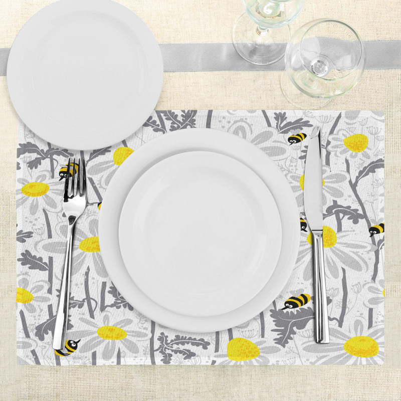 Daisy Leaf Spring Time Place Mats