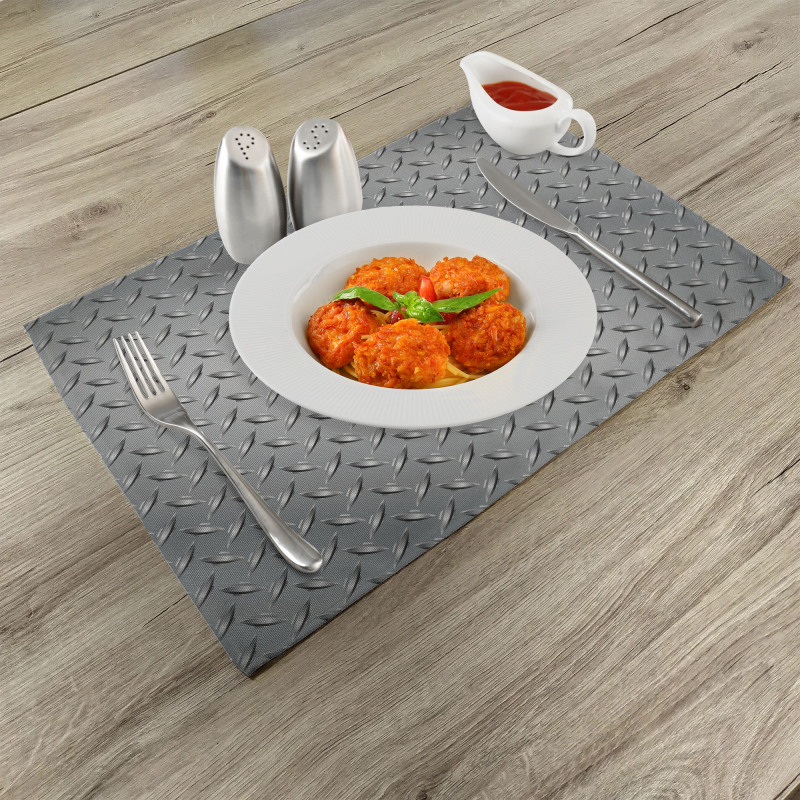 Diamond Plate Effects Place Mats