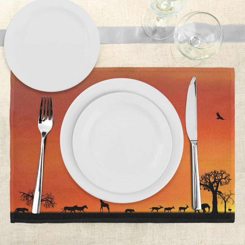 Safari Sunset with Gull Place Mats