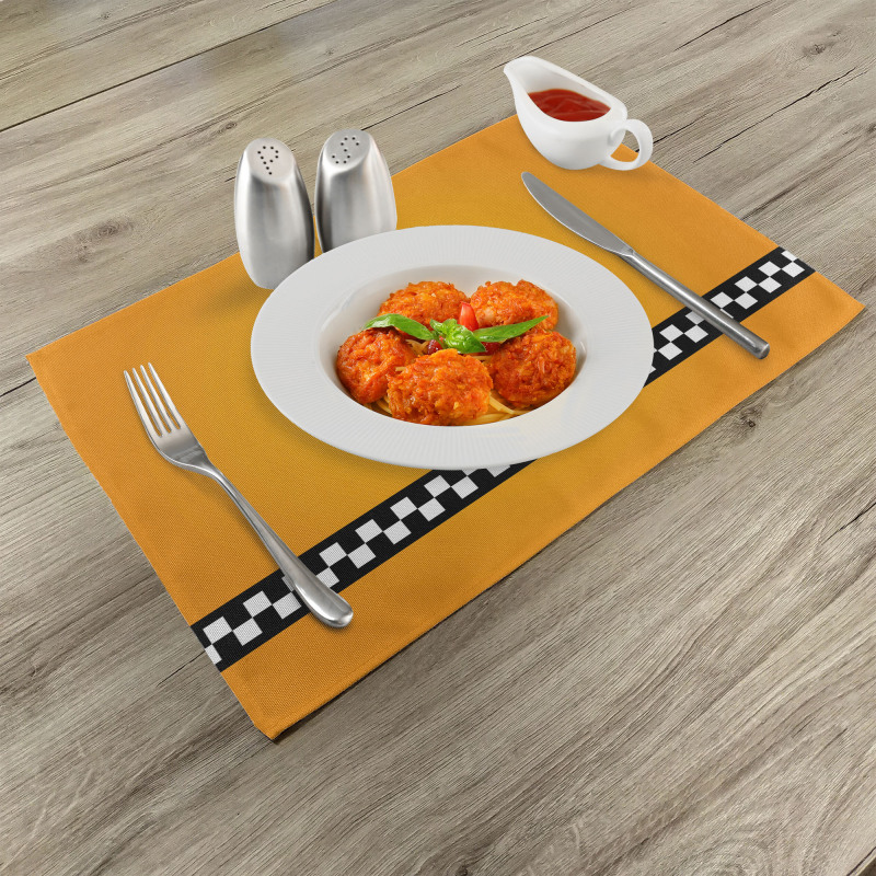 Yellow Cab Artdeco Place Mats