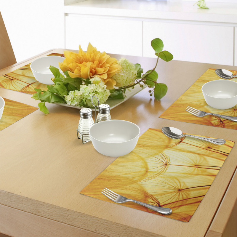 Dandelion Summer Garden Place Mats