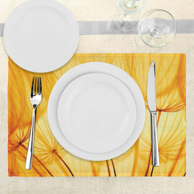 Dandelion Summer Garden Place Mats