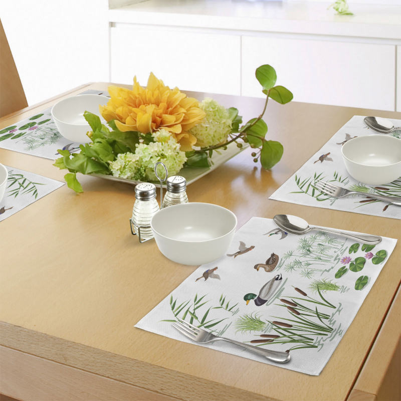 Lake Animals Plants Place Mats