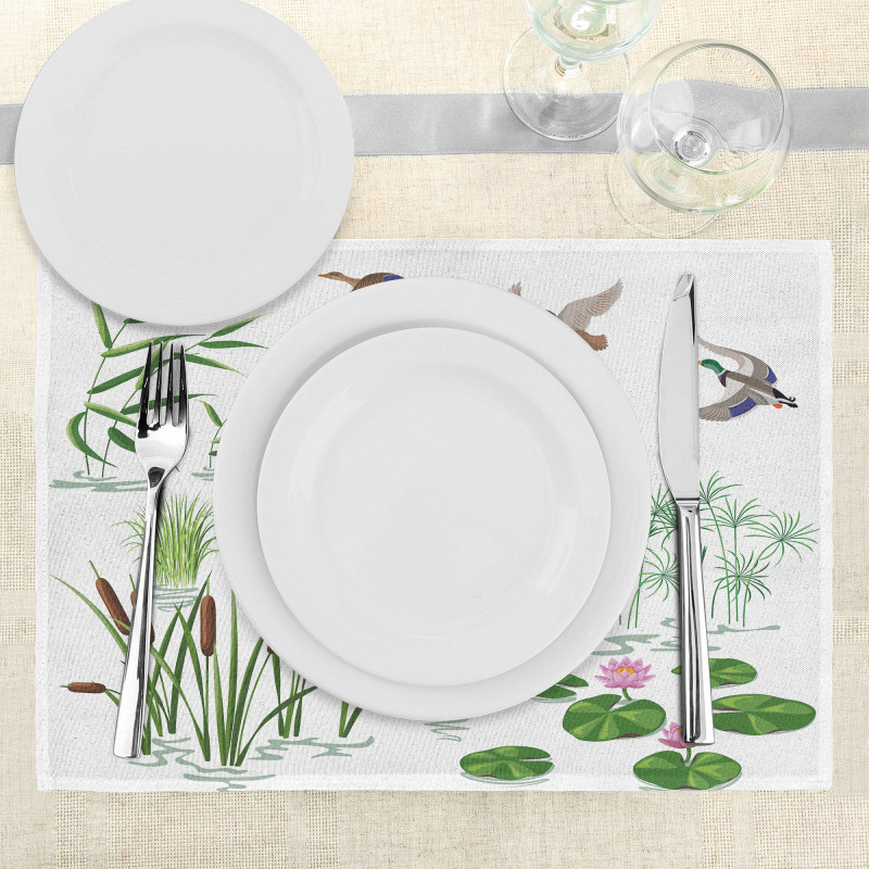 Lake Animals Plants Place Mats