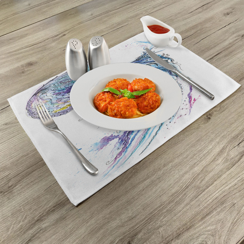 Aqua Colors Creative Place Mats