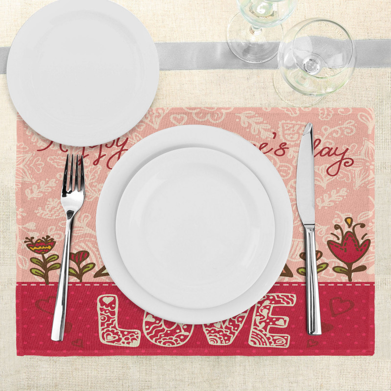 Owls Love Heart Place Mats