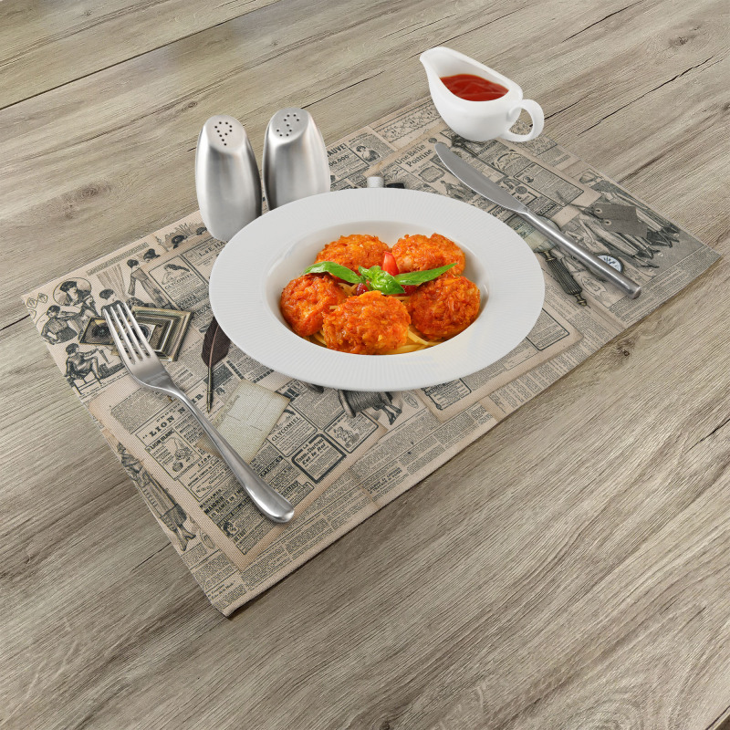 Old Fashion Design Place Mats