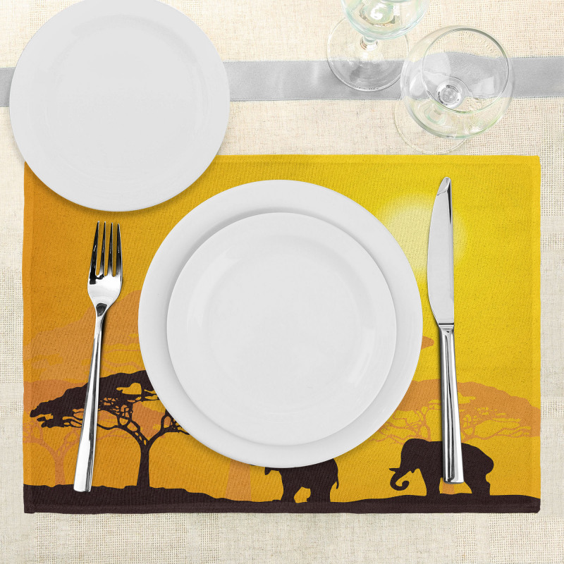 Abstract Wildlife Place Mats