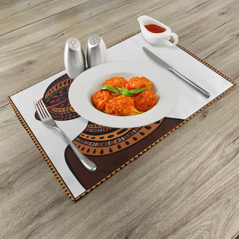 Exotic Totem Mask Place Mats