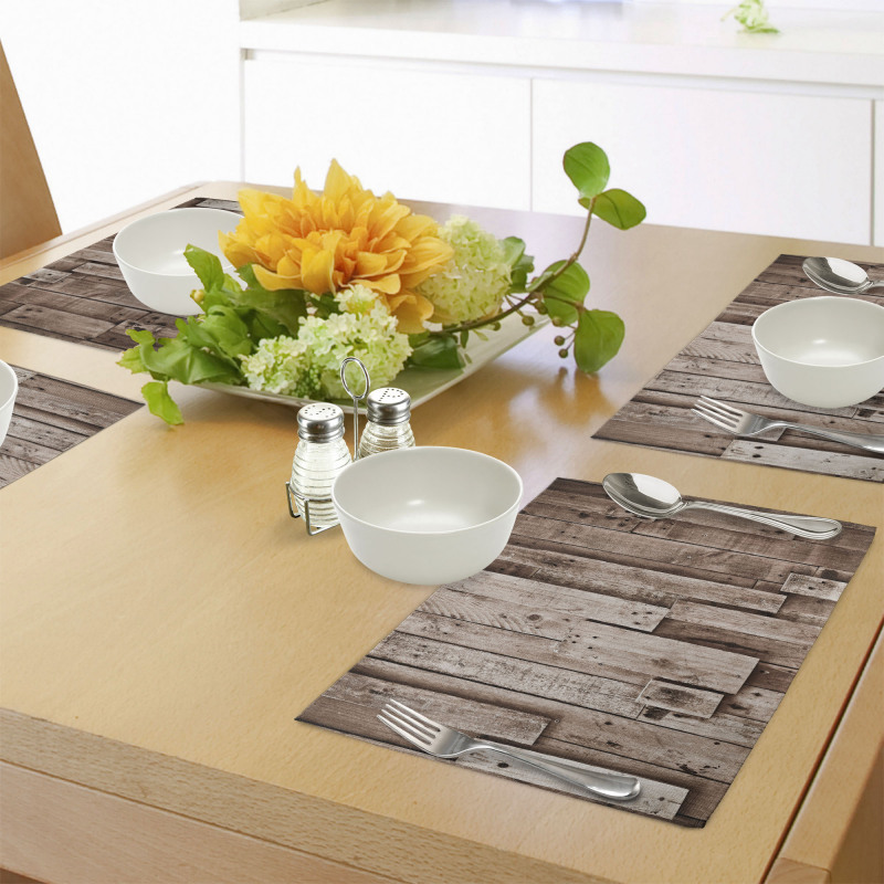 Vintage Barn Floor Art Place Mats