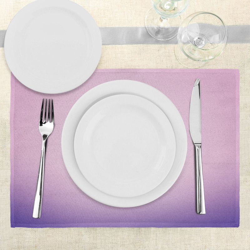 Pink and Purple Ombre Place Mats