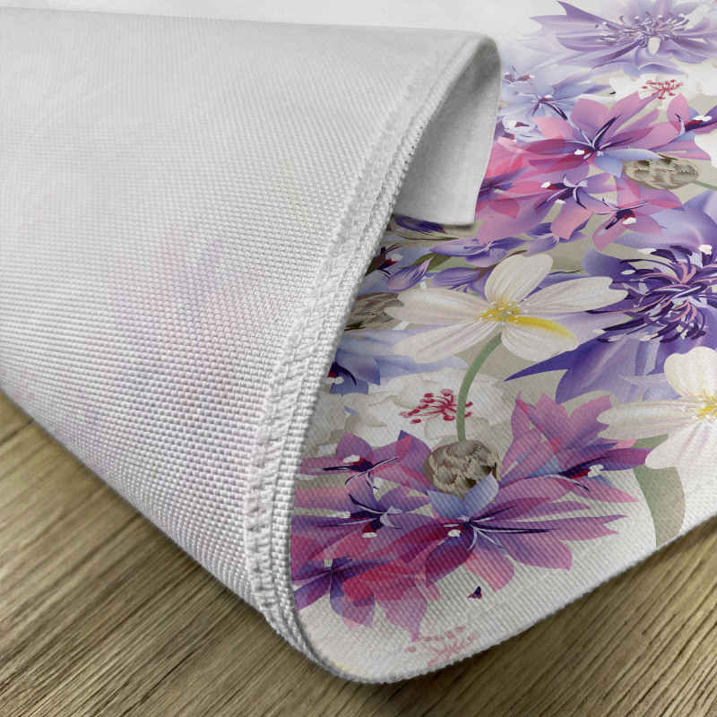 Pink Purple Flowers Place Mats