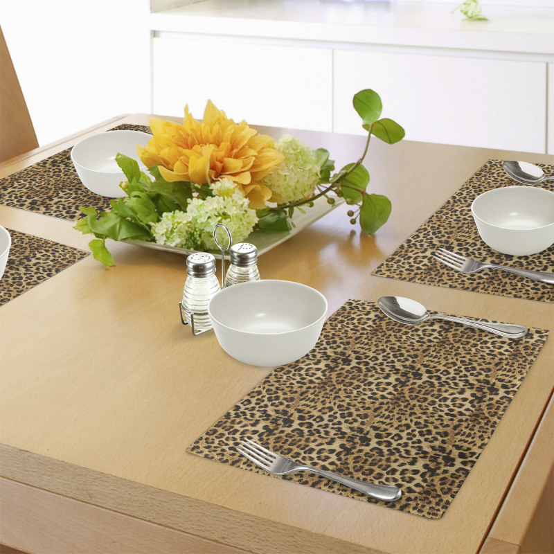 Leopard Print Place Mats