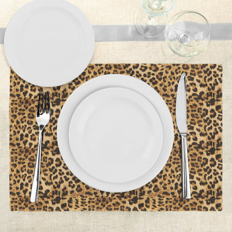 Leopard Print Place Mats