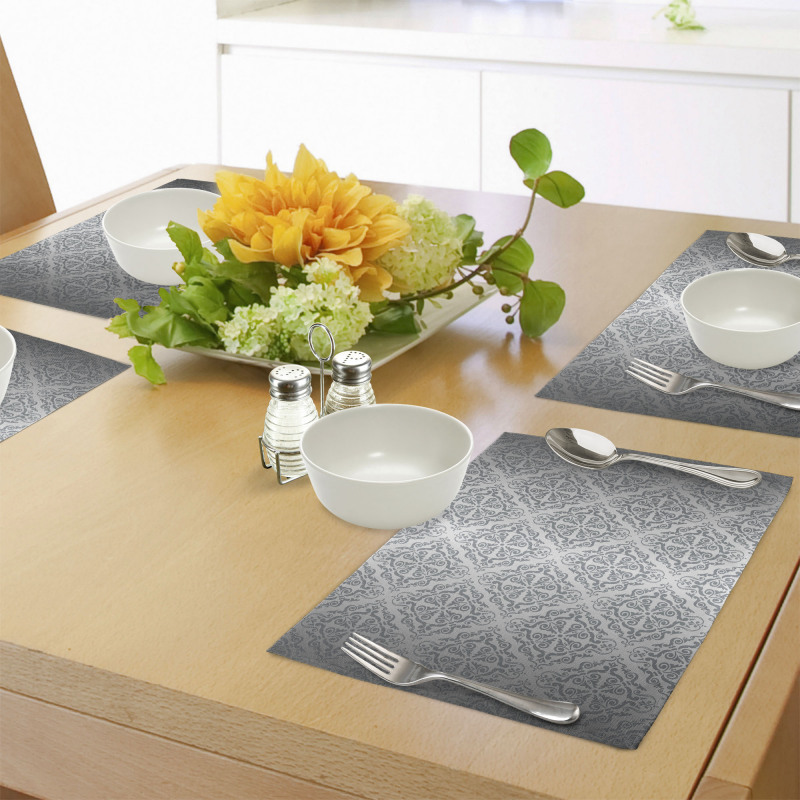 Monochrome Victorian Place Mats