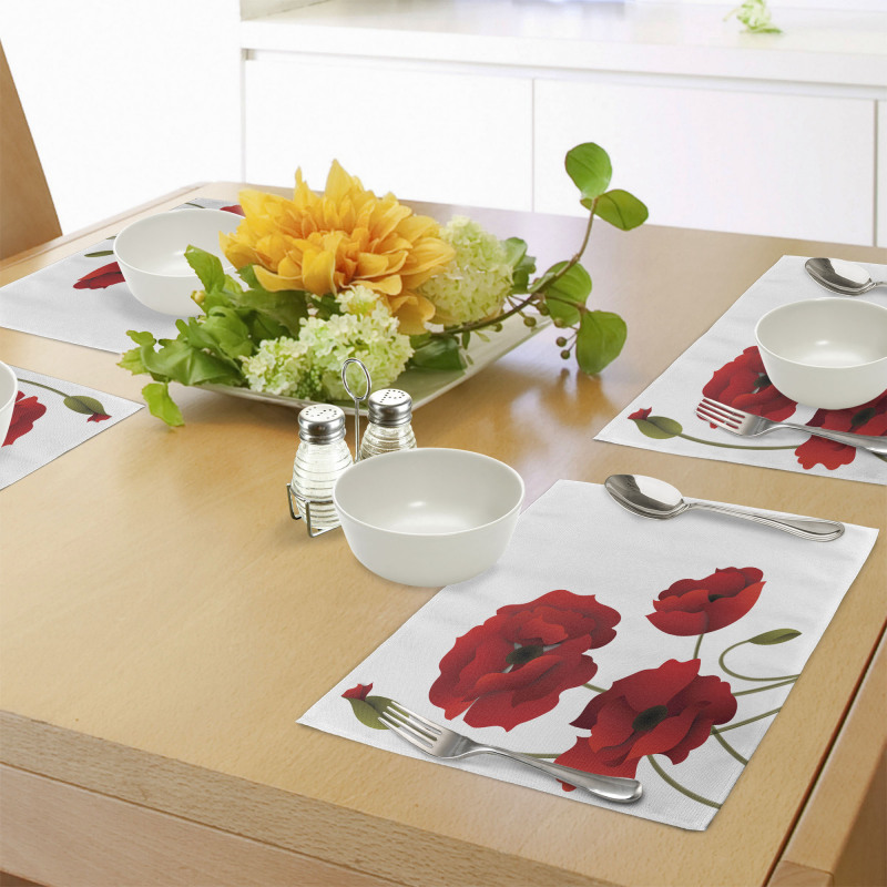 Flowers Petals and Buds Place Mats