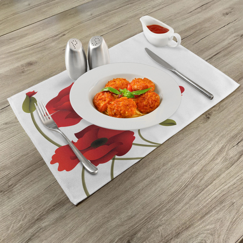 Flowers Petals and Buds Place Mats