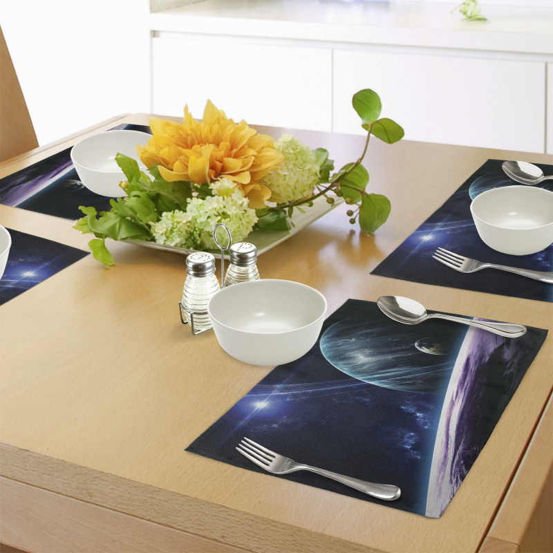 Universe with Planets Place Mats