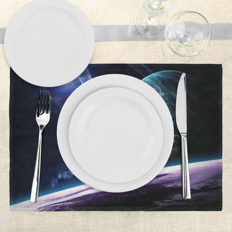 Universe with Planets Place Mats