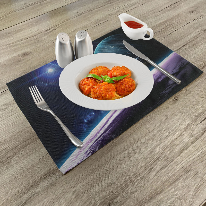 Universe with Planets Place Mats