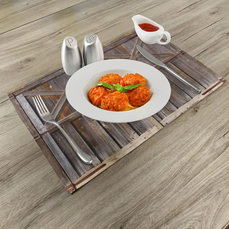 Old Wooden Warehouse Place Mats