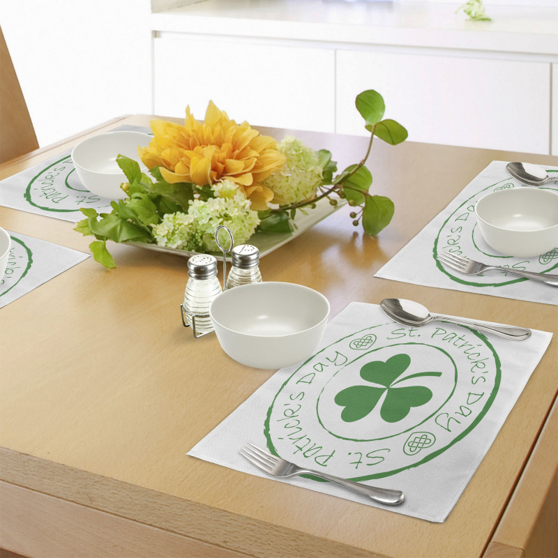 Irish Shamrock Place Mats