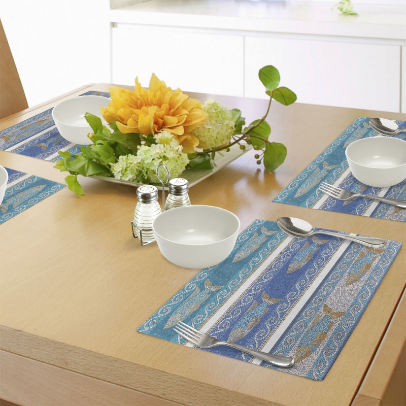 Marine Style Pattern Place Mats