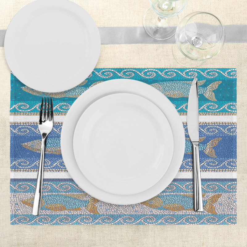 Marine Style Pattern Place Mats