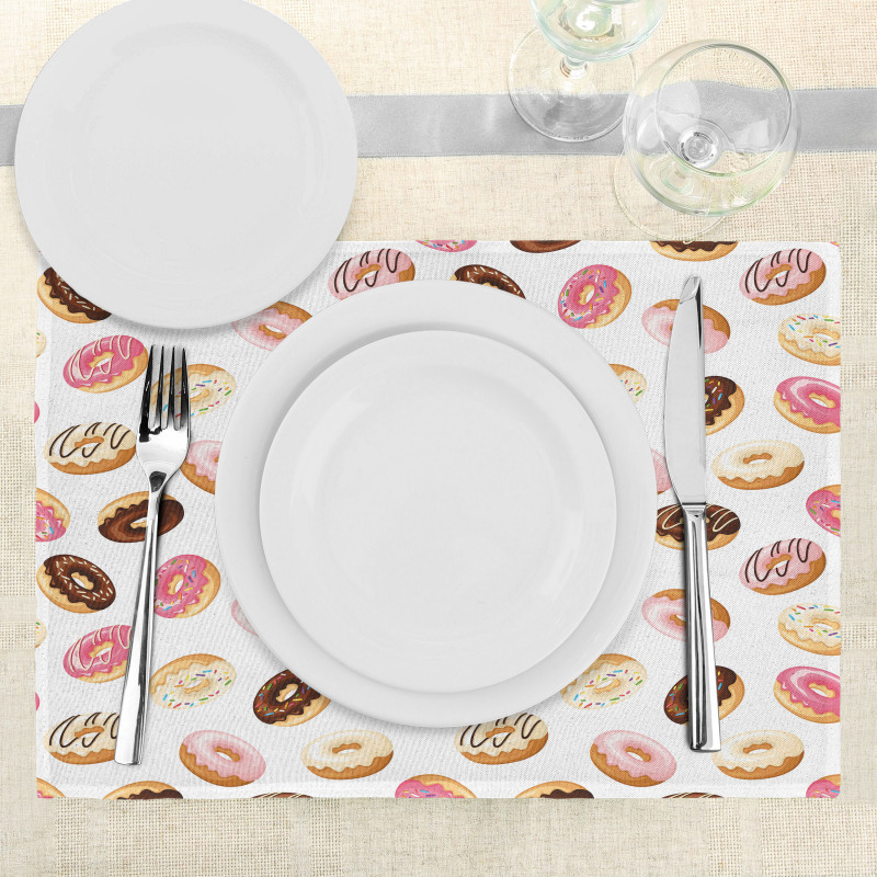 American Dessert Donuts Place Mats