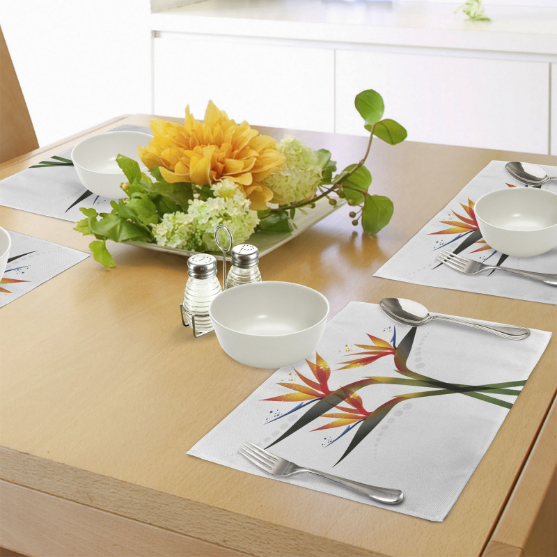 Ombre Tropical Garden Place Mats