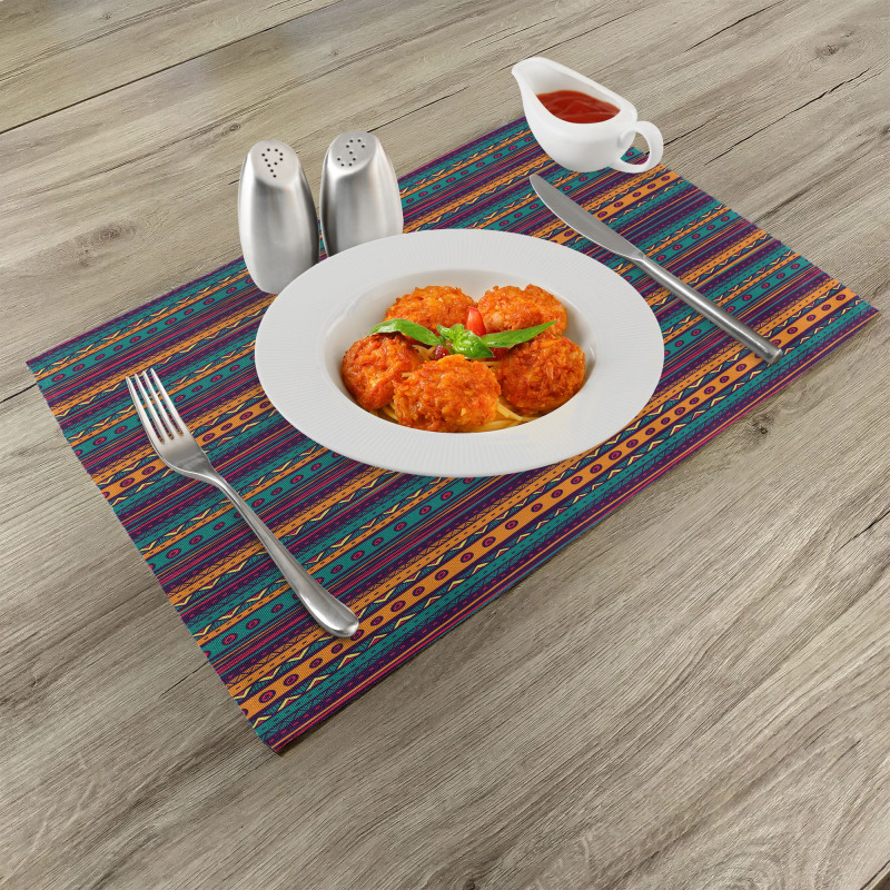 Retro Aztec Art Place Mats