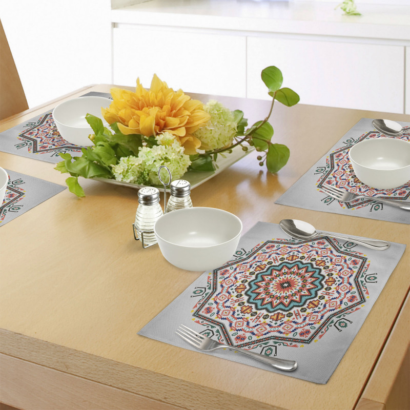 Abstract Sun Aztec Style Place Mats