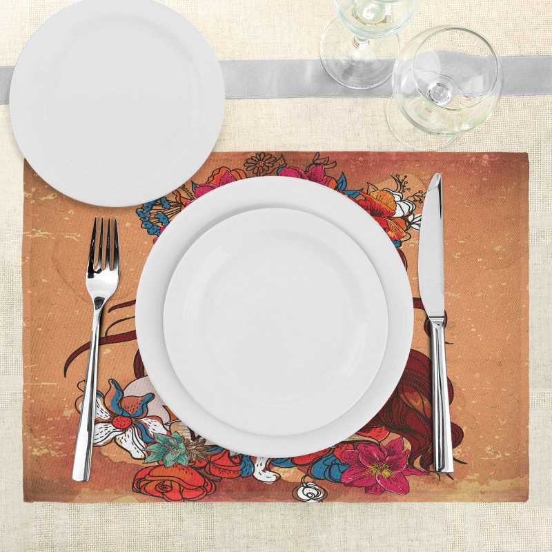 Mexican Skull Place Mats