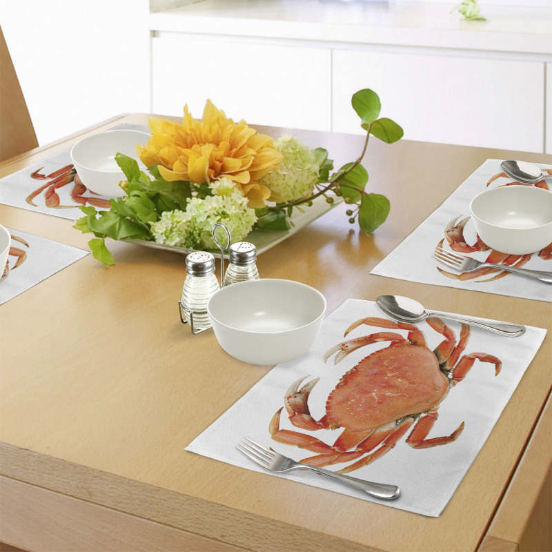 Cooked Dungeness Crab Place Mats