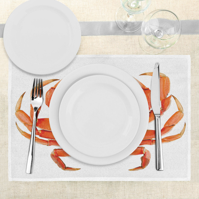 Cooked Dungeness Crab Place Mats