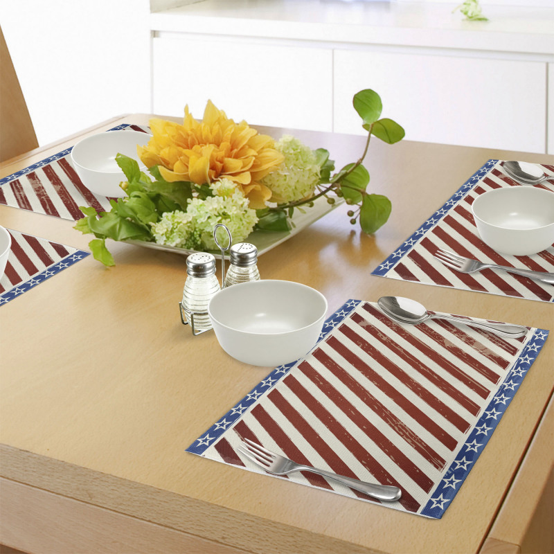 Old Glory Stripes Place Mats