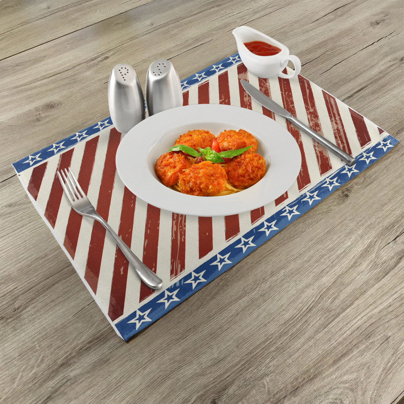 Old Glory Stripes Place Mats