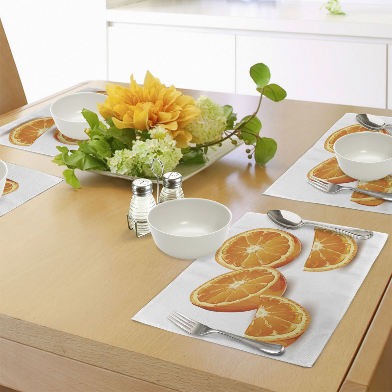 Health Orange Citrus Art Place Mats