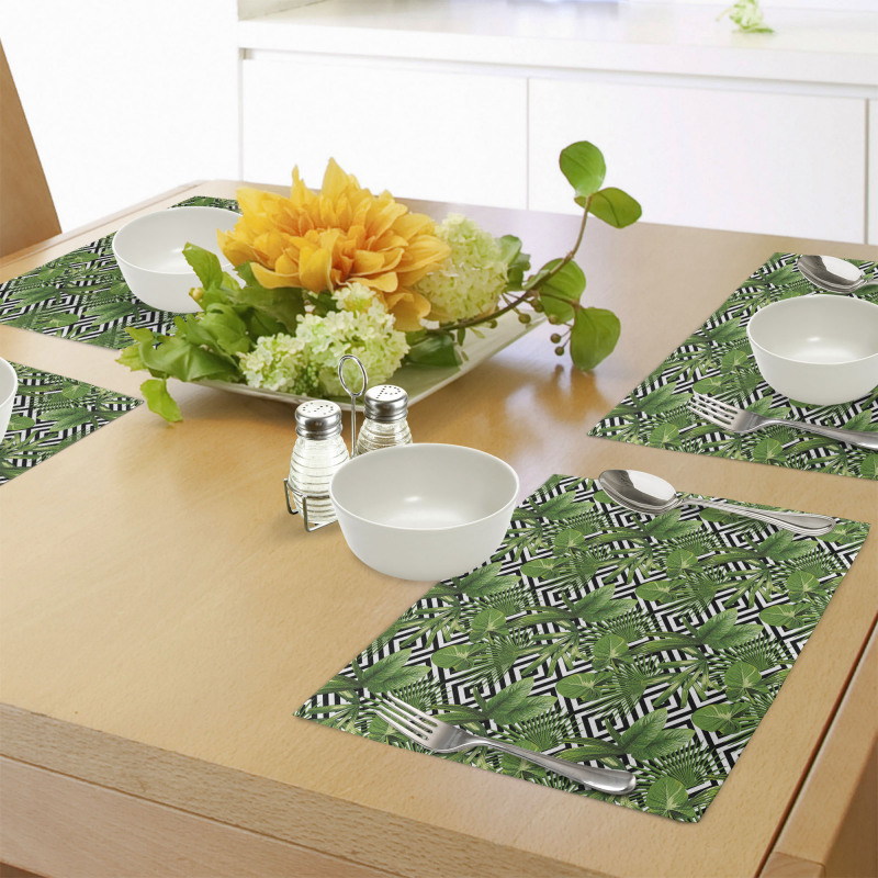 Modern Coconut Palm Place Mats